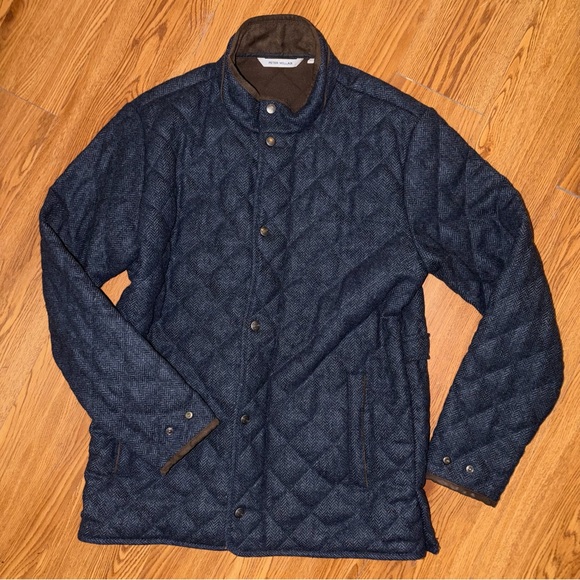 Peter Millar Other - Peter Millar Crown Crafted Men’s Quilted Wool Travel Coat Medium